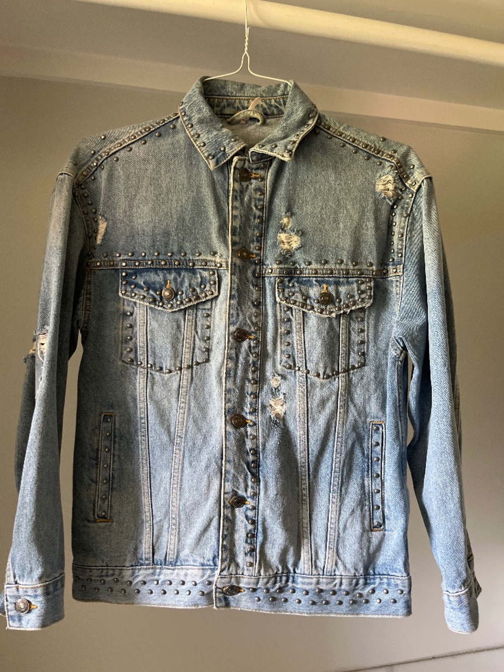 Free People Denim Trucker Jacket - Picture 1 of 3